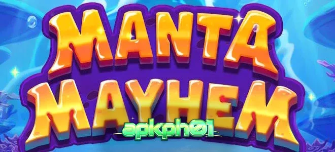 Tampilan visual slot Manta Mayhem dengan karakter makhluk laut yang lucu